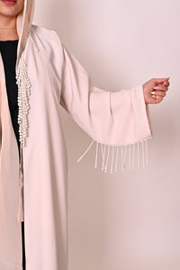 Pearl fringe- beige