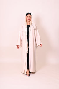 Pearl fringe- beige