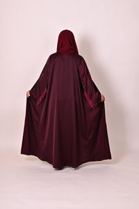 Beaded fringe- Burgundy