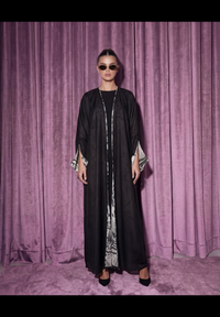 Chiffon double faced abaya