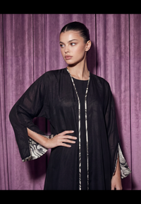 Chiffon double faced abaya